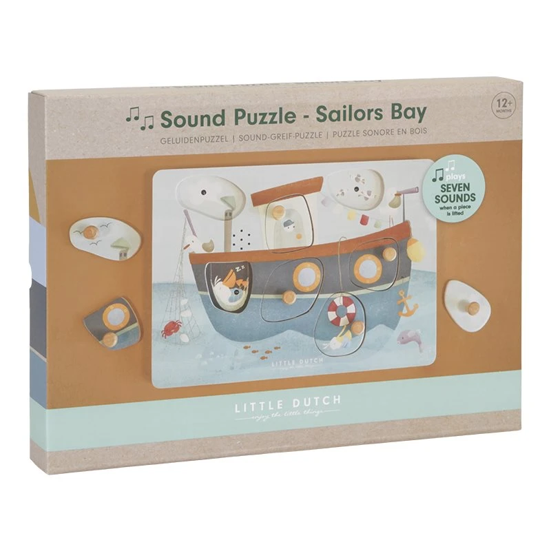 Little Dutch Wooden Sound Puzzle - Sailors Bay 5 Little Dutch Wooden Sound Puzzle - Sailors Bay - Image 5