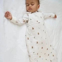 Rosa And Blue Sleeping Bag (1.5 Tog) - Brown Bear