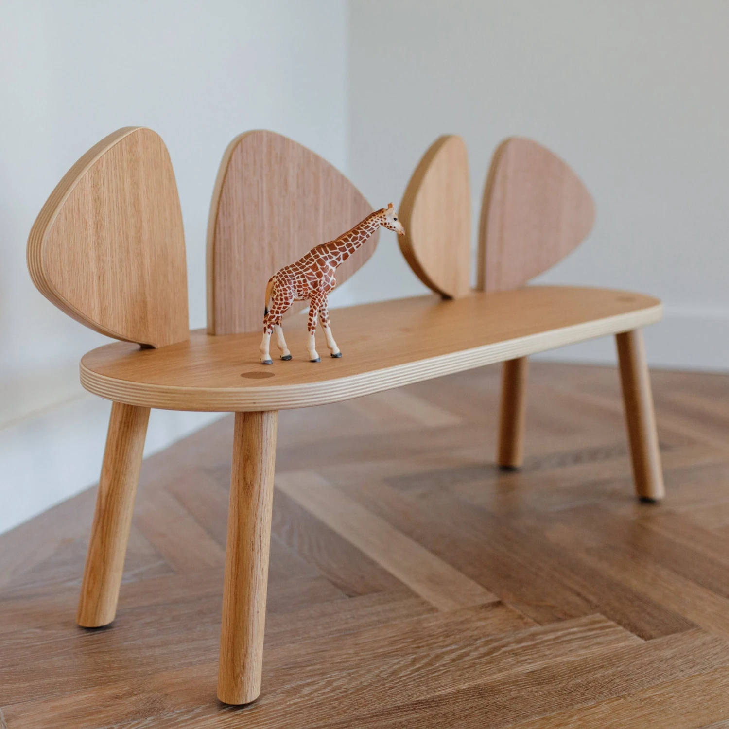 Nofred Mouse Wooden Bench (2-5 Years) - Oak 2 Nofred Mouse Wooden Bench (2-5 Years) - Oak - Image 2