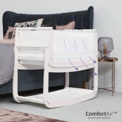 SnuzPod⁴ Bedside Crib - Rose White -Baby Product Store 2511 main