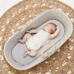Little Green Sheep Moses Basket, Mattress And Stand Bundle - Dove -Baby Product Store 2540 main