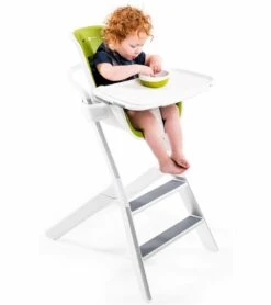 4moms High Chair - White/Green -Baby Product Store 4moms high chair white green 279