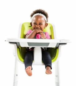 4moms High Chair - White/Green -Baby Product Store 4moms high chair white green 280