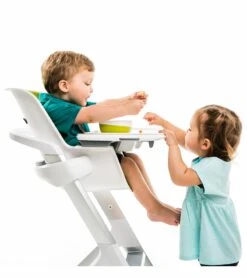 4moms High Chair - White/Green -Baby Product Store 4moms high chair white green 281