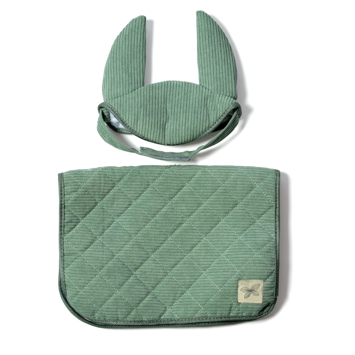 ByAstrup Saddle Pad And Bonnet In Green 1 ByAstrup Saddle Pad And Bonnet In Green