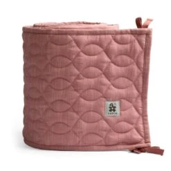 Sebra Quilted Baby Cot Bumper - Blossom Pink