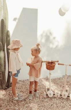 Banwood Kids Scooter - Cream (Inc. Basket) -Baby Product Store BanwoodScooterPink05