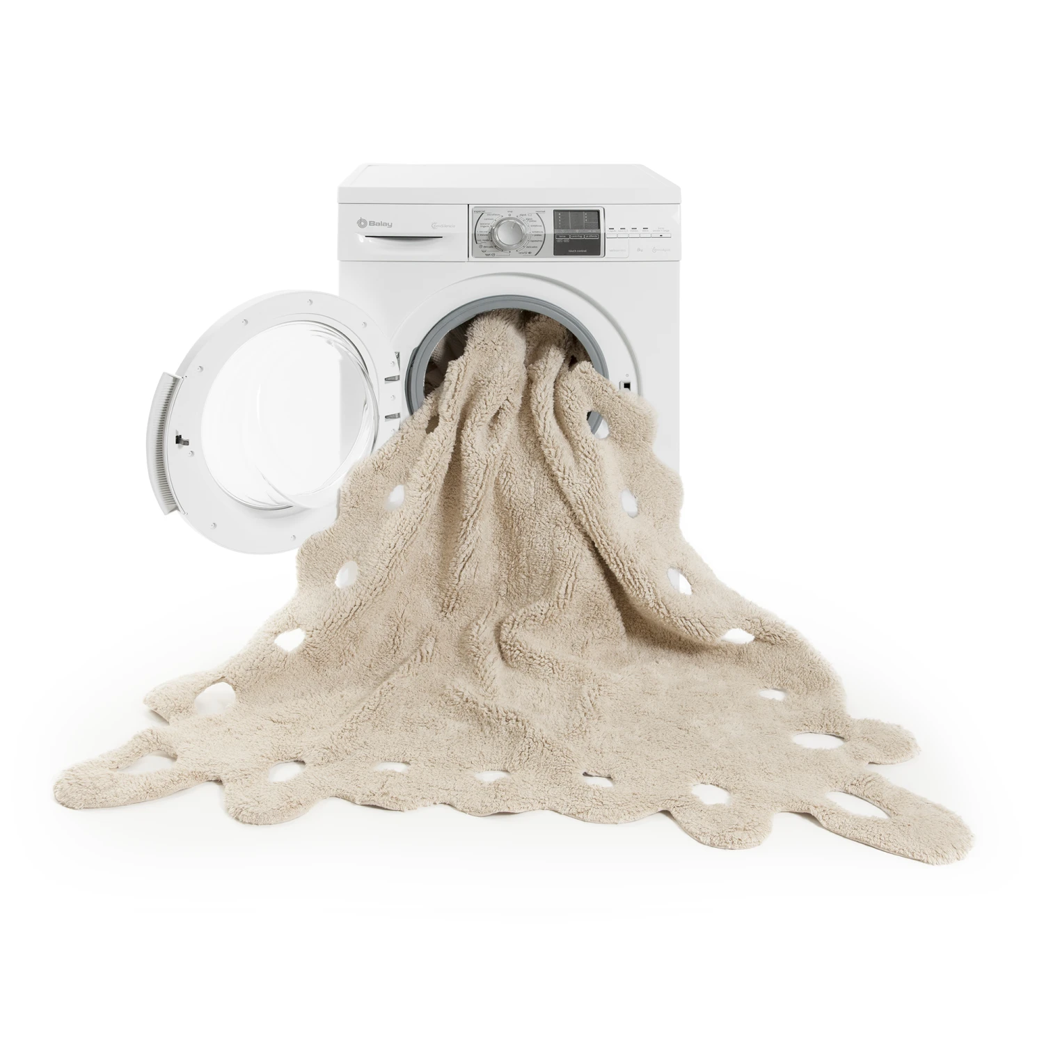 Lorena Canals Washable Rug Lace - Beige 2 Lorena Canals Washable Rug Lace - Beige - Image 2