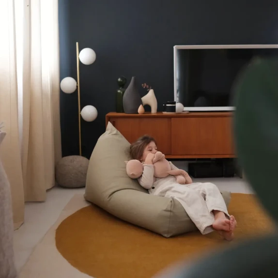 Nobodinoz Oasis Bean Bag - Laurel Green 2 Nobodinoz Oasis Bean Bag - Laurel Green - Image 2