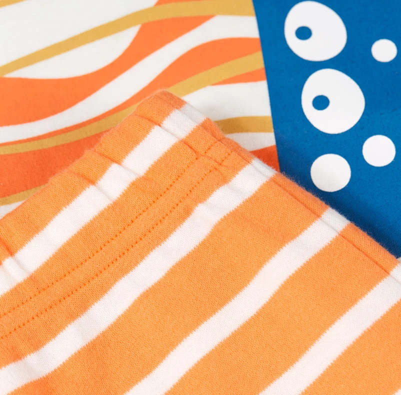 Frugi Porthleven Pyjamas - Soft White / Jellyfish 3 Frugi Porthleven Pyjamas - Soft White / Jellyfish - Image 3