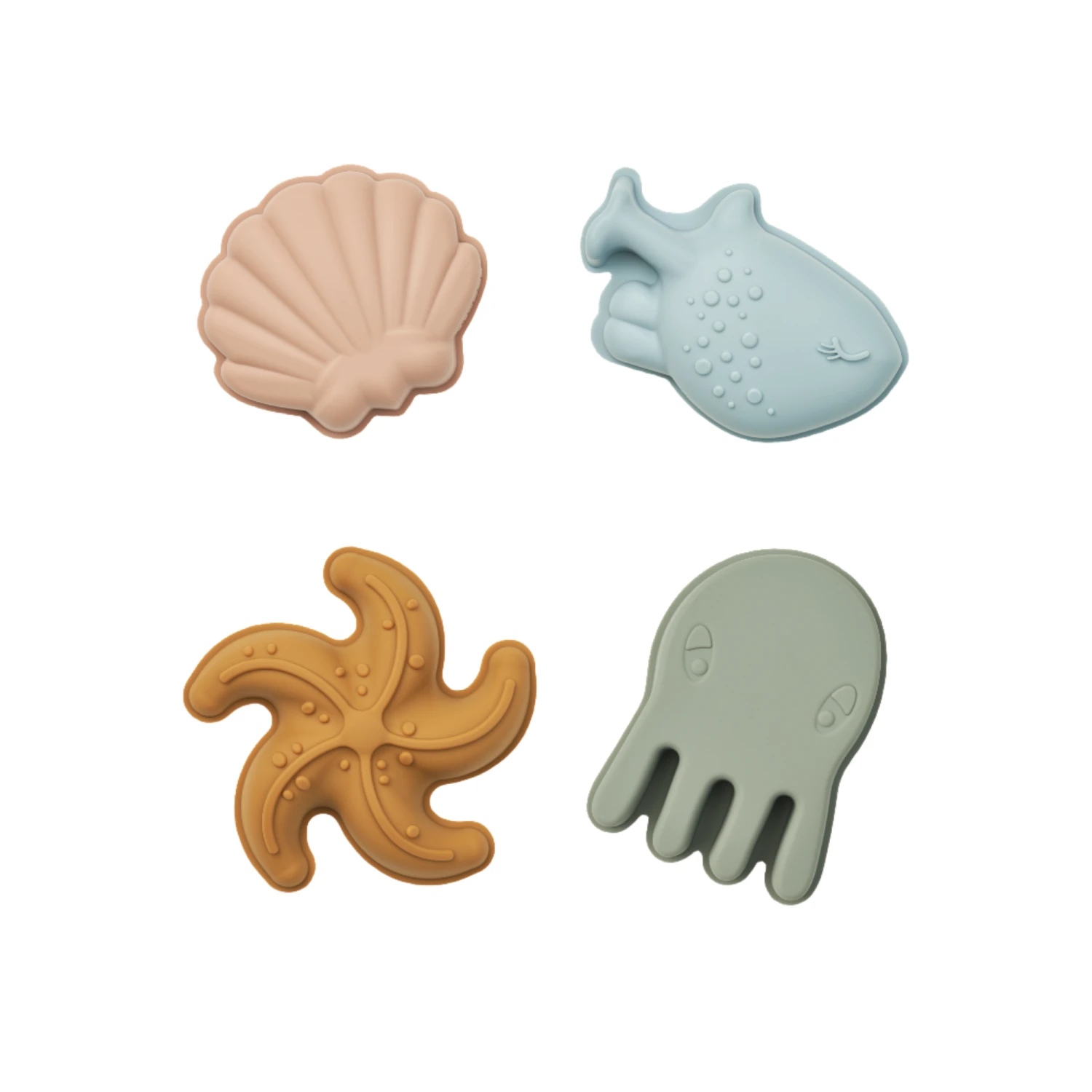 Liewood Gill Sand Moulds 4pk - Mermaids / Sandy 1 Liewood Gill Sand Moulds 4pk - Mermaids / Sandy