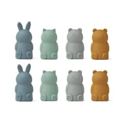 Liewood Jim Finger Puppets 8-Pack - Blue Multi Mix