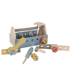 Little Dutch Wooden Toolbox -Baby Product Store Little Dutch Wooden Blue Toolbox and Accessories