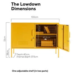 Mustard Made The Lowdown Storage Locker - Mustard 12 Mustard Made The Lowdown Storage Locker - Mustard -Baby Product Store Lowdown mustard