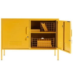 Mustard Made The Lowdown Storage Locker - Mustard 9 Mustard Made The Lowdown Storage Locker - Mustard -Baby Product Store Lowdown mustard mustard made locker open styled