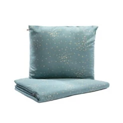 Nobodinoz Bed Linen Himalaya - Gold Confetti/Magic Green