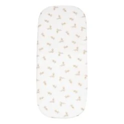 Nobodinoz Melody Newborn Fitted Crib Sheet - Flore