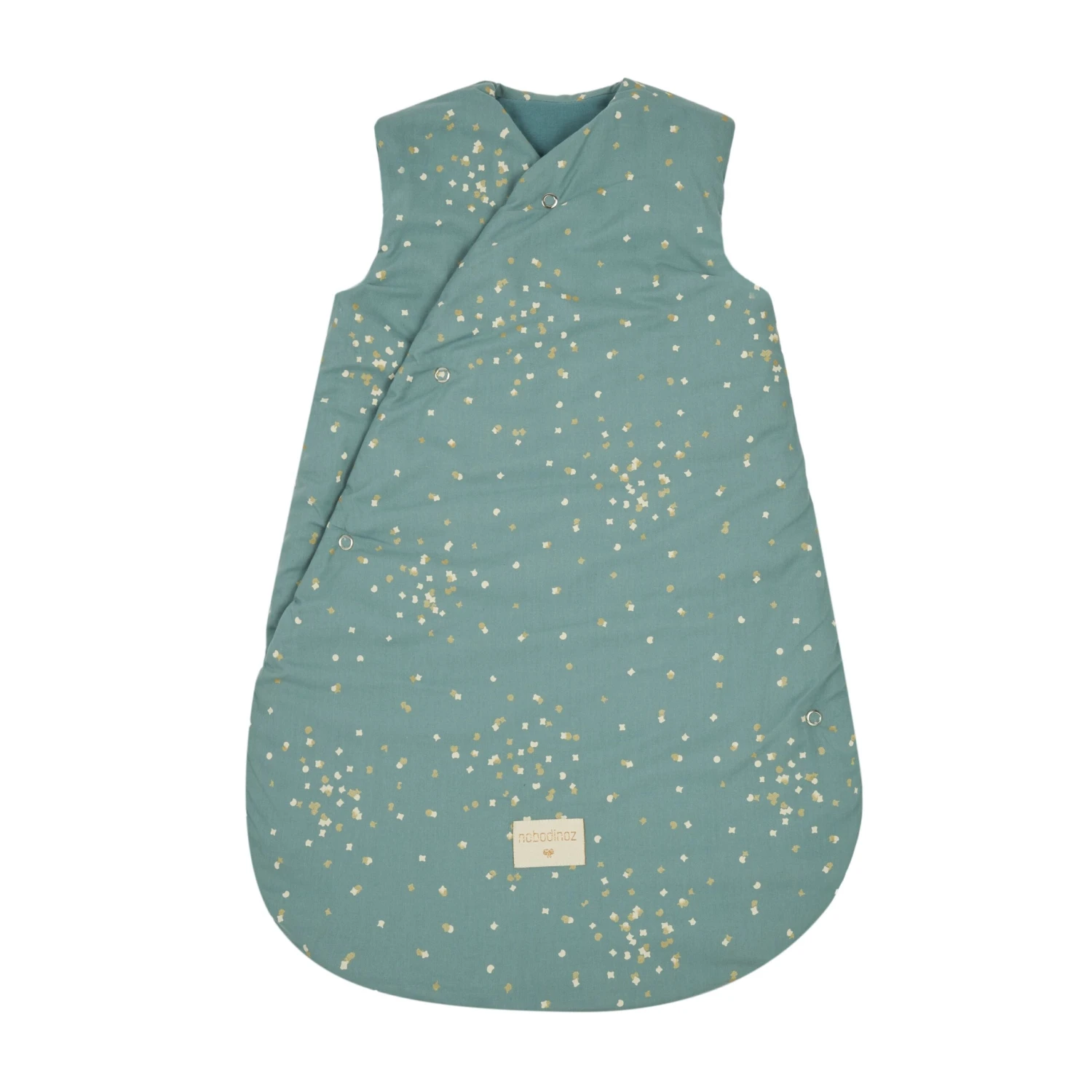 Nobodinoz Sleeping Bag (Tog 3.5) - Gold Confetti / Magic Green 1 Nobodinoz Sleeping Bag (Tog 3.5) - Gold Confetti / Magic Green