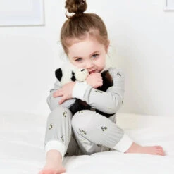 Rosa And Blue Pyjamas - Panda -Baby Product Store R B11778