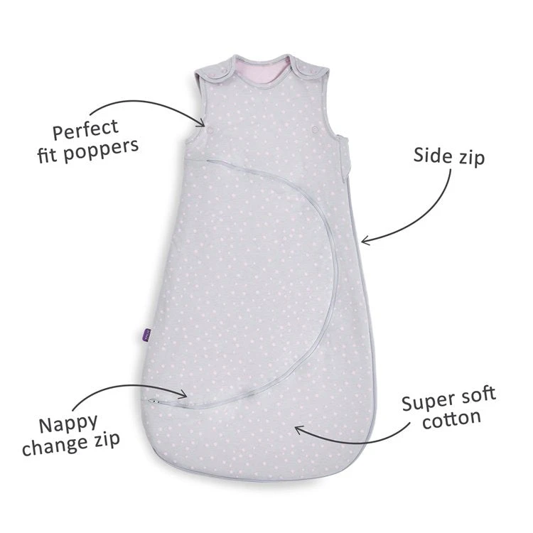 SnuzPouch Sleeping Bag - Rose Spots 3 SnuzPouch Sleeping Bag - Rose Spots - Image 3