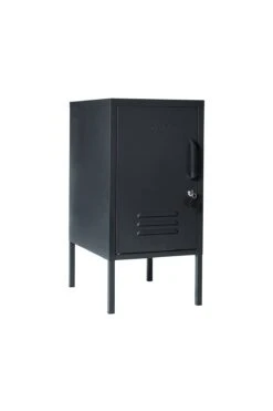 Mustard Made The Shorty Bedside Locker - Slate (Left Opening) -Baby Product Store Shorty to the left slate mustard made locker side closed