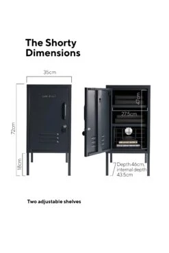 Mustard Made The Shorty Bedside Locker - Slate (Left Opening) -Baby Product Store Shorty left slate