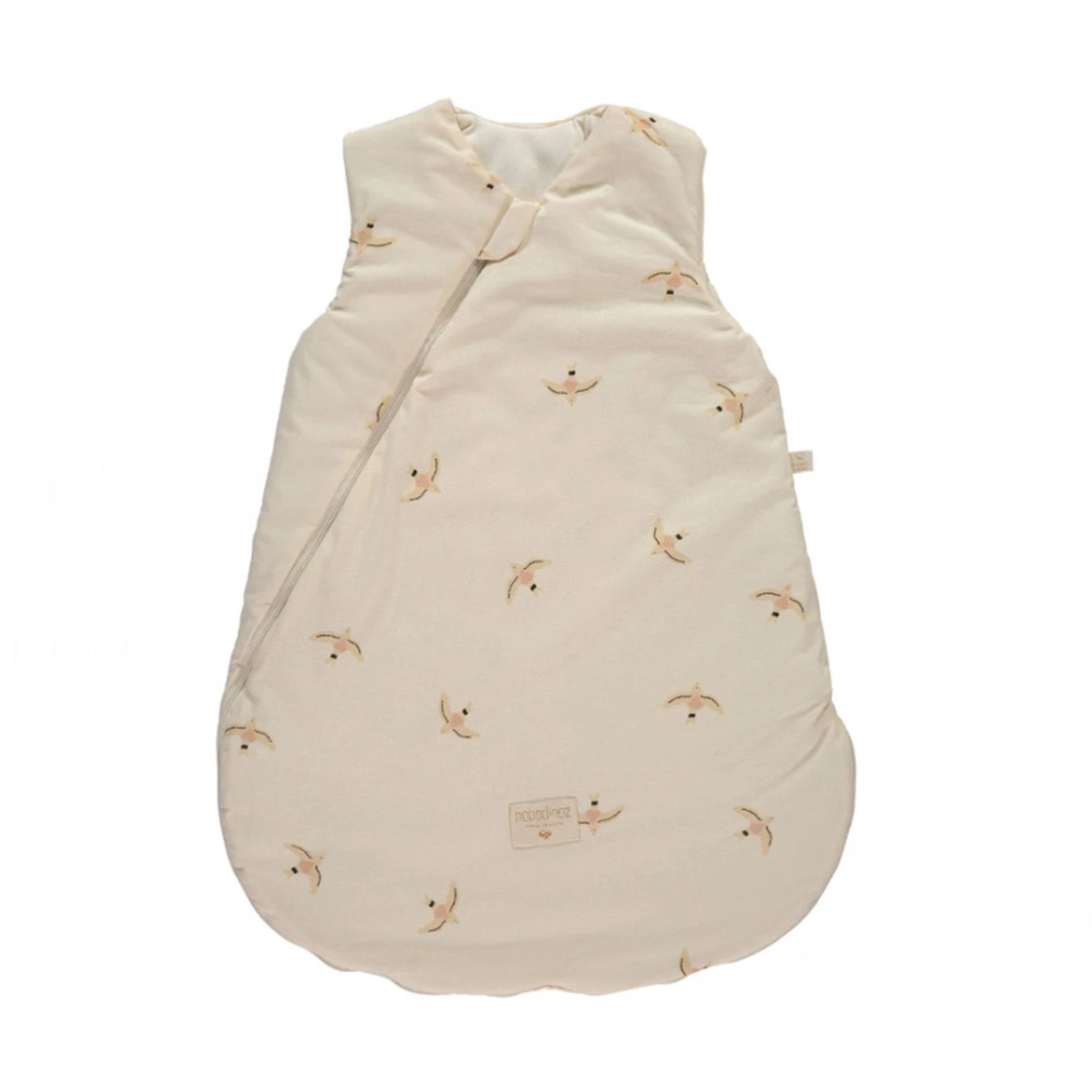Nobodinoz Cocoon Midseason Sleeping Bag - Haiku Birds Natural 1 Nobodinoz Cocoon Midseason Sleeping Bag - Haiku Birds Natural