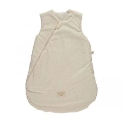 Nobodinoz Cocoon Midseason Sleeping Bag - Honey Sweet Dots Natural