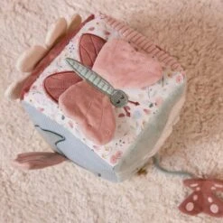 Little Dutch Soft Activity Cube - Flowers & Butterflies -Baby Product Store baby soft cube toys flowers butterflies