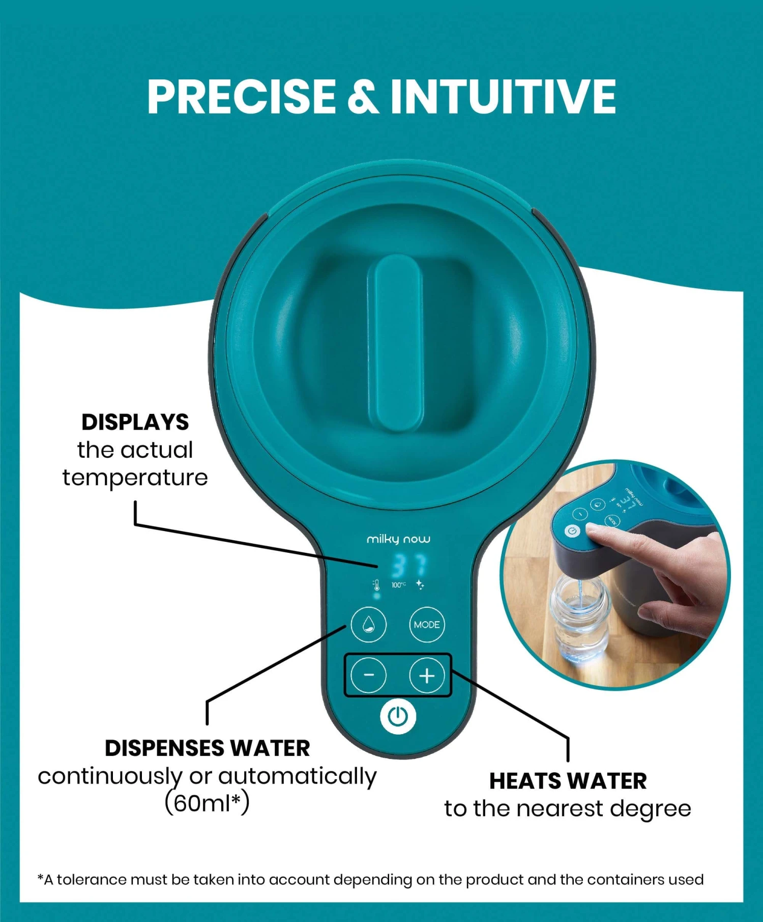 Babymoov Milky Now Bottle Prep Machine - Grey 3 Babymoov Milky Now Bottle Prep Machine - Grey - Image 3