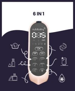 Babymoov Nutribaby+ XL 6-in-1 Baby Food Processor - Blue & Rose Gold -Baby Product Store babymoov babymoov nutribaby xl 6 in 1 baby food processor blue rose gold 33291178737829