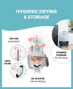 Babymoov Turbo Pure Steriliser And Bottle Dryer - Blue -Baby Product Store babymoov babymoov turbo pure steriliser and bottle dryer blue 33002900095141