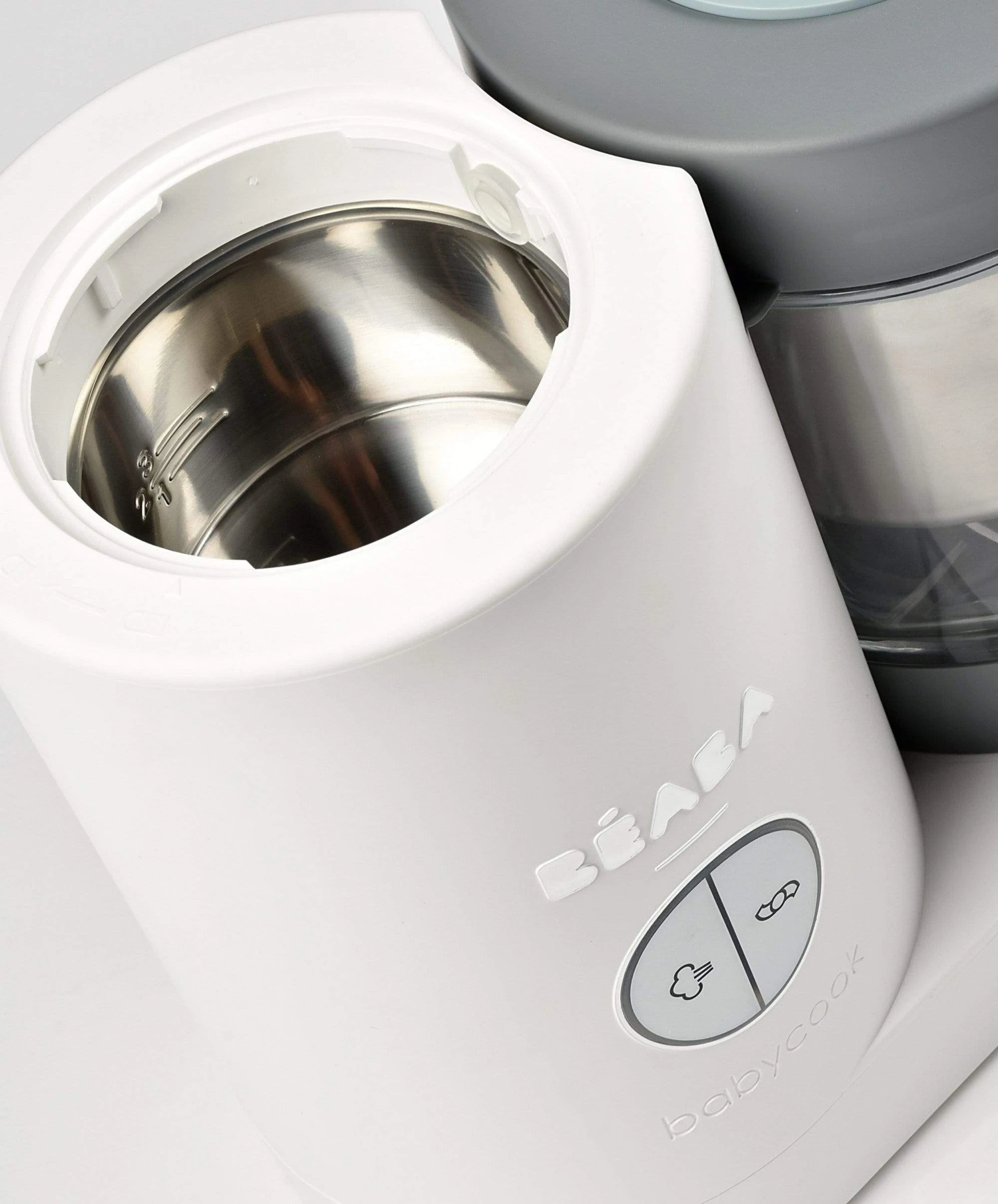 Beaba Babycook 4 In 1 Food Maker - Neo/Grey White 3 Beaba Babycook 4 In 1 Food Maker - Neo/Grey White - Image 3