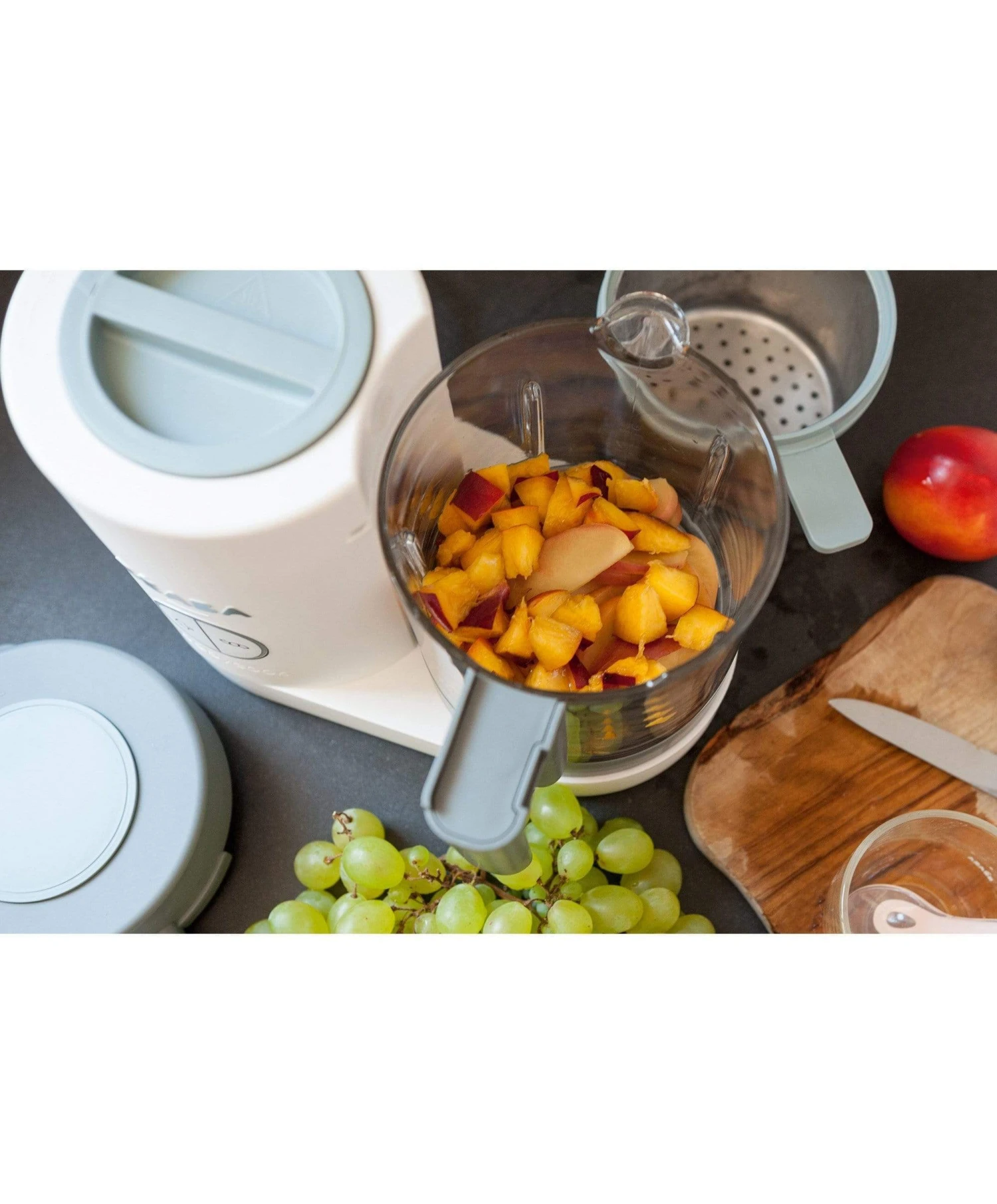 Beaba Babycook 4 In 1 Food Maker - Neo/Grey White 5 Beaba Babycook 4 In 1 Food Maker - Neo/Grey White - Image 5