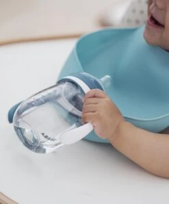 Beaba Set Of 2 Silicone Bibs - Grey/Blue -Baby Product Store beaba baby weaning beaba set of 2 silicone bibs grey blue 30972319924389