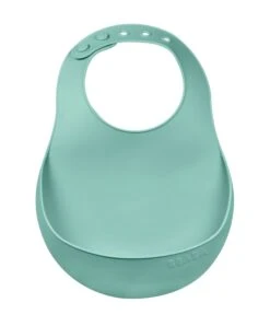 Beaba Set Of 2 Silicone Bibs - Light Mist/Sage Green -Baby Product Store beaba baby weaning beaba set of 2 silicone bibs light mist sage green 34450121425061