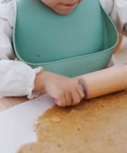 Beaba Set Of 2 Silicone Bibs - Light Mist/Sage Green -Baby Product Store beaba baby weaning beaba set of 2 silicone bibs light mist sage green 34450121556133