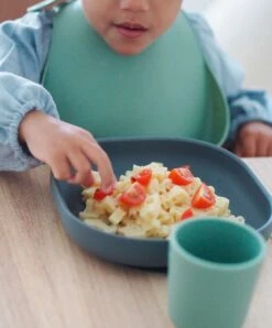 Beaba Set Of 2 Silicone Bibs - Light Mist/Sage Green -Baby Product Store beaba baby weaning beaba set of 2 silicone bibs light mist sage green 34450121654437