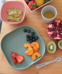 Juice Highchair & Beaba Silicone Meal Set - Croissant/Eucalyptus -Baby Product Store beaba juice highchair beaba silicone meal set croissant eucalyptus 34519646961829