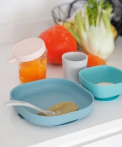 Juice Highchair & Beaba Silicone Meal Set - Croissant/Jungle -Baby Product Store beaba juice highchair beaba silicone meal set croissant jungle 34519724916901