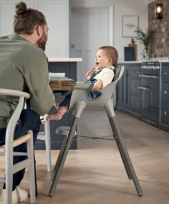 Juice Highchair & Beaba Silicone Meal Set - Washed Grey/Jungle -Baby Product Store beaba juice highchair beaba silicone meal set washed grey jungle 34519801856165