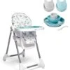 Snax Happy Planet Highchair & Beaba Meal Set With Silicone Bibs - Jungle/Blue