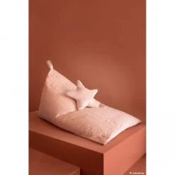 Nobodinoz Essaouira Velvet Bean Bag - Bloom Pink -Baby Product Store beanbag and cushion