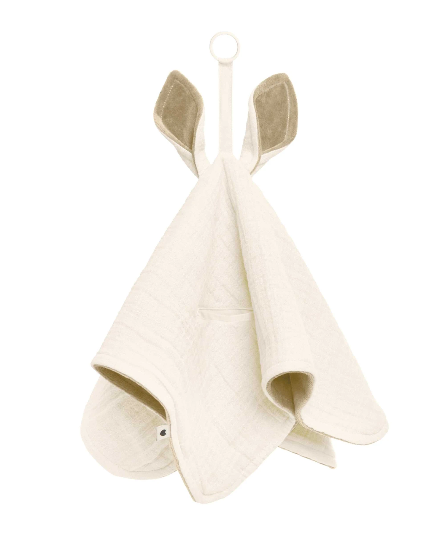 BIBS Cuddle Cloth Kangaroo - Ivory 1 BIBS Cuddle Cloth Kangaroo - Ivory