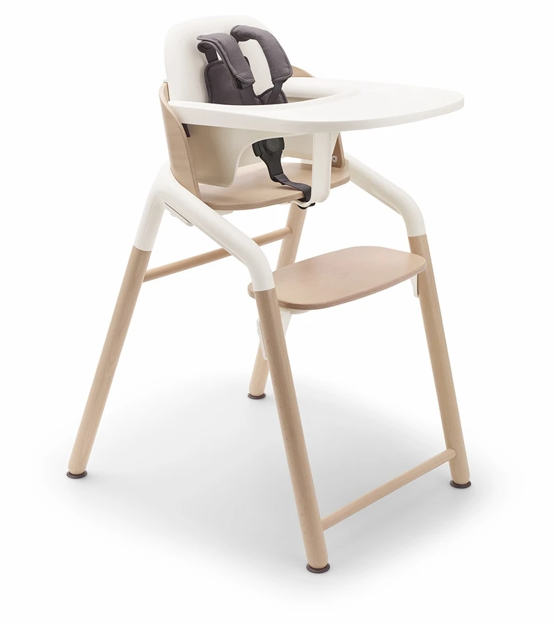 Bugaboo Giraffe Complete High Chair - Neutral Wood / White 1 Bugaboo Giraffe Complete High Chair - Neutral Wood / White
