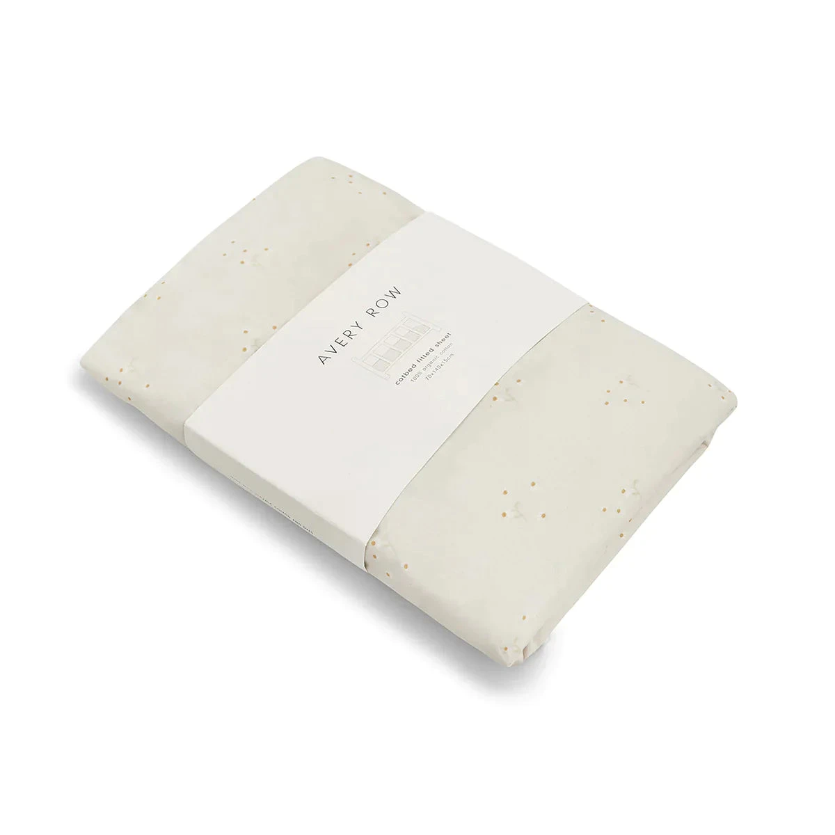 Avery Row Cotbed Fitted Sheet - Wild Chamomile 3 Avery Row Cotbed Fitted Sheet - Wild Chamomile - Image 3