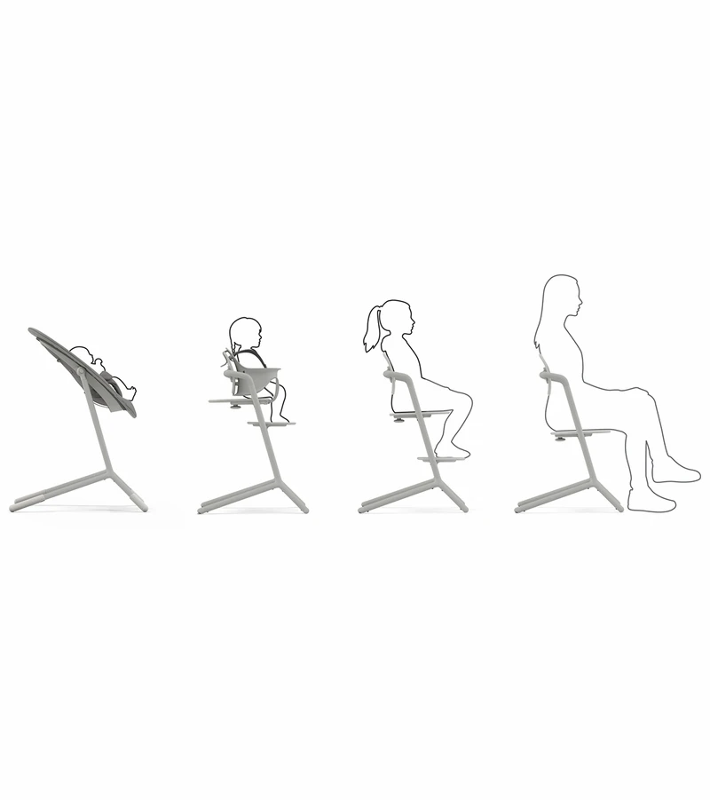 Cybex LEMO 2 High Chair 3-in-1 Set - Suede Grey 3 Cybex LEMO 2 High Chair 3-in-1 Set - Suede Grey - Image 3