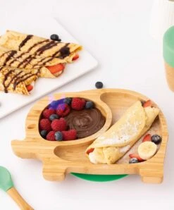 Eco Rascals Elephant Plate - Green -Baby Product Store eco rascals baby weaning eco rascals elephant plate green 34530044379301