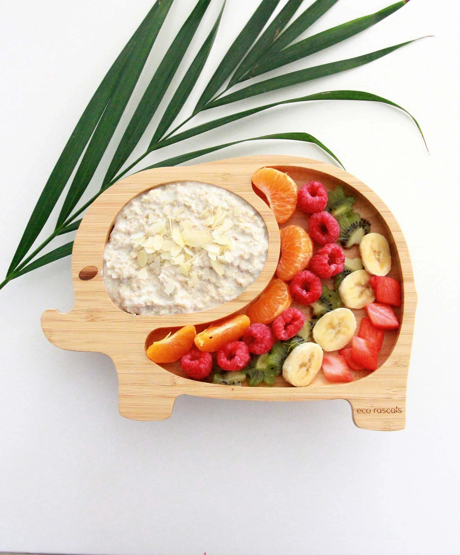 Eco Rascals Elephant Plate - Grey 1 Eco Rascals Elephant Plate - Grey