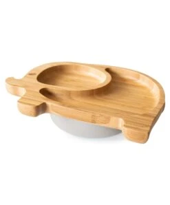 Eco Rascals Elephant Plate - Grey 8 Eco Rascals Elephant Plate - Grey -Baby Product Store eco rascals baby weaning eco rascals elephant plate grey 34530047459493